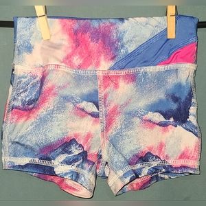 EUC - Girl's Size XS (4-5) Athletic Works Tie Dye Biker Shorts